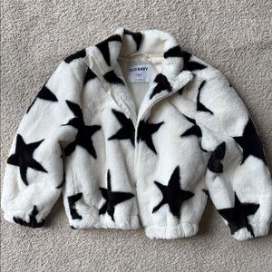 Old Navy Fleece Jacket with Black Stars